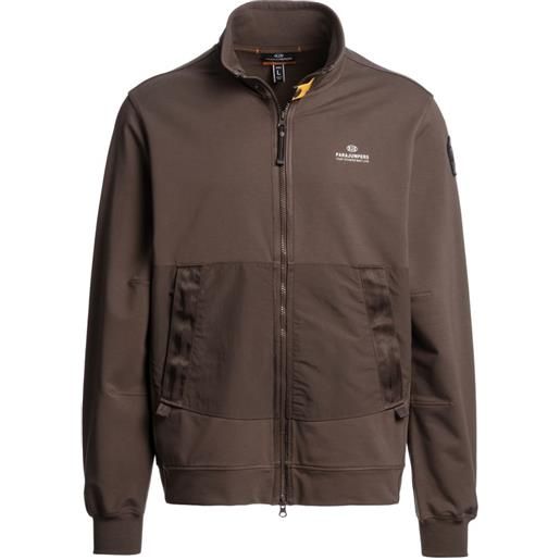 Parajumpers felpa con zip - marrone