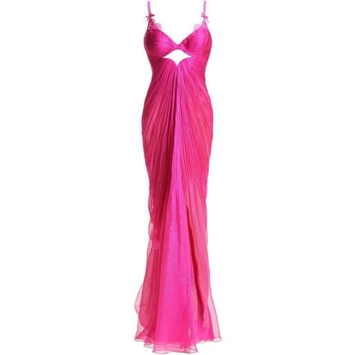 Maria Lucia Hohan abito quiana con dettaglio cut-out - rosa