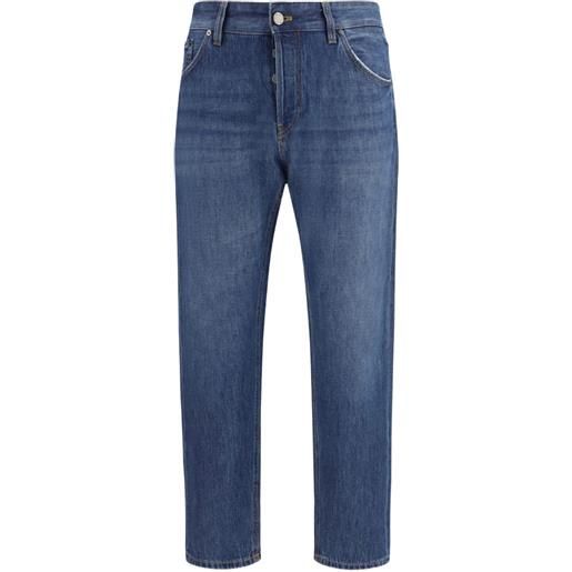 PT Torino jeans con orlo sfrangiato - blu