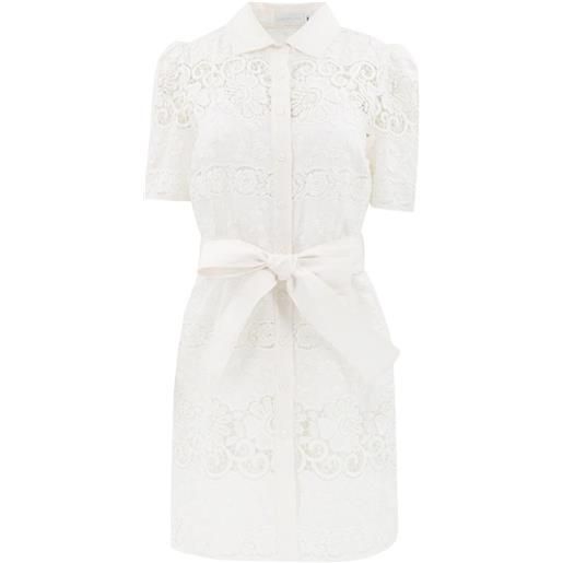 Christy Lynn abito valencia con cintura - bianco