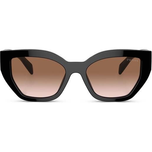 Prada Eyewear occhiali da sole a farfalla - nero