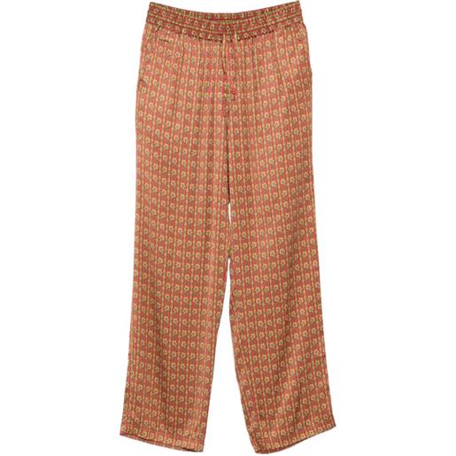Drôle De Monsieur pantaloni con motivo paisley - rosso