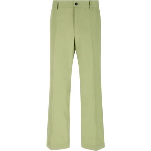 Prada pantaloni con pieghe - verde