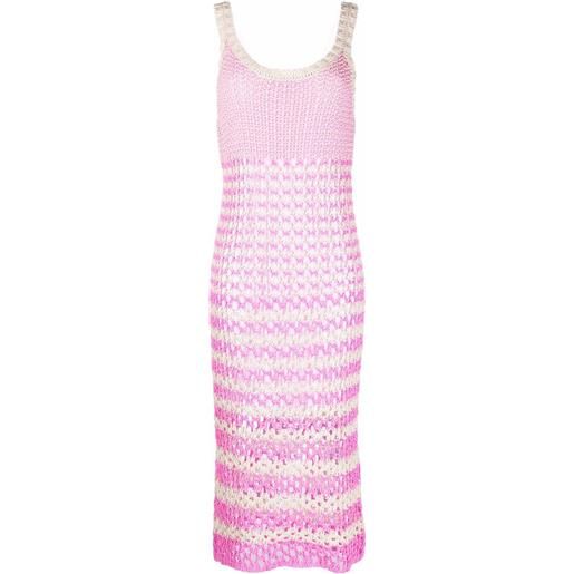 RED Valentino abito a righe - toni neutri