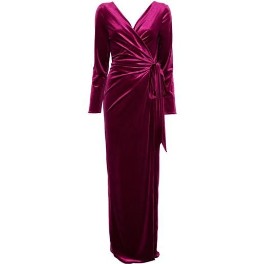 ALESSANDRO LEGORA abito lungo con nodo - rosa