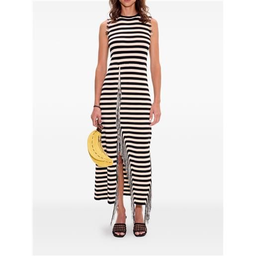 Simon Miller abito midi sabine a righe - nero