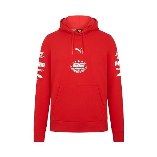 PUMA felpa con cappuccio scuderia ferrari 95 anni da uomo rosso - taglia: xxl