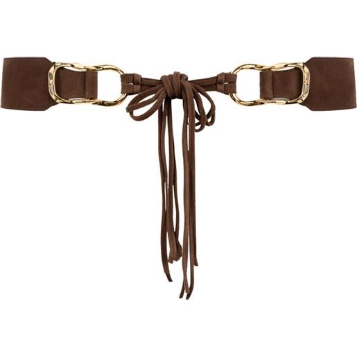 TWINSET cintura in pelle martellata