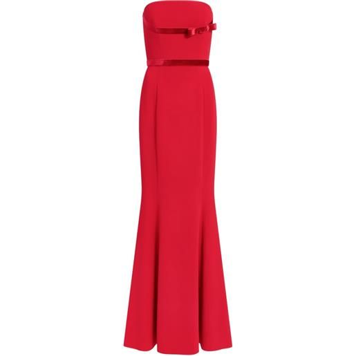 Jenny Packham abito lungo pamela senza spalline con fiocco - rosso