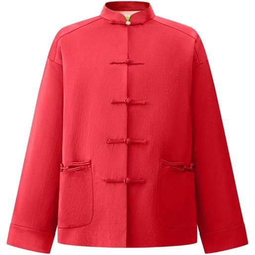 Shanghai Tang giacca con nodo - rosso