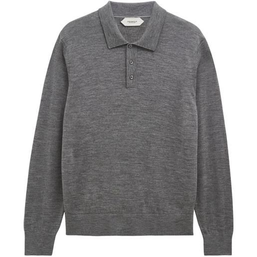 Pringle of Scotland polo-collar merino wool jumper - grigio