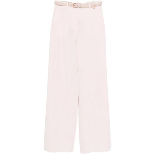 Max Mara pantaloni mestamico con cintura - toni neutri