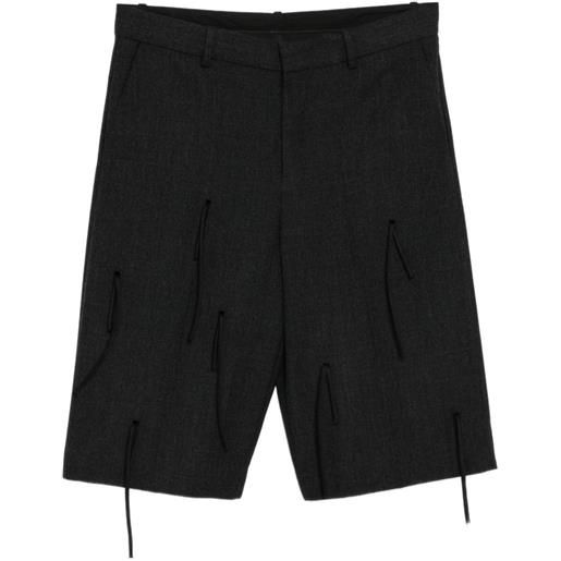 JNBY shorts svasati con frange - grigio