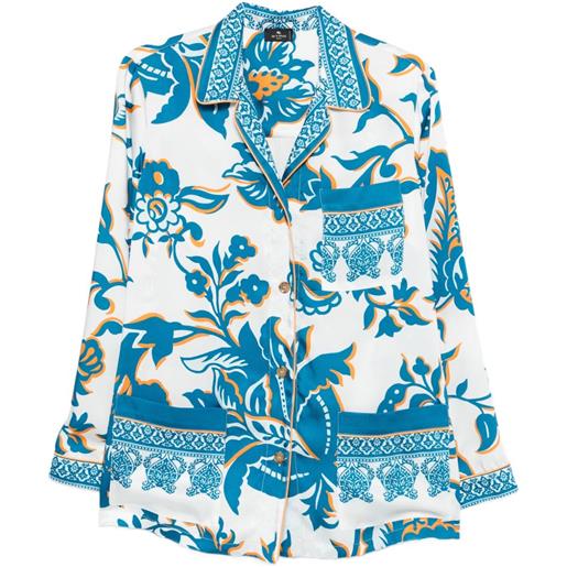 ETRO camicia a fiori - bianco