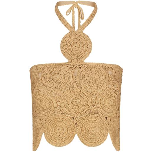 Simon Miller top atlas all'uncinetto - toni neutri