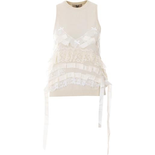 Aniye By top angie con fiocco - toni neutri