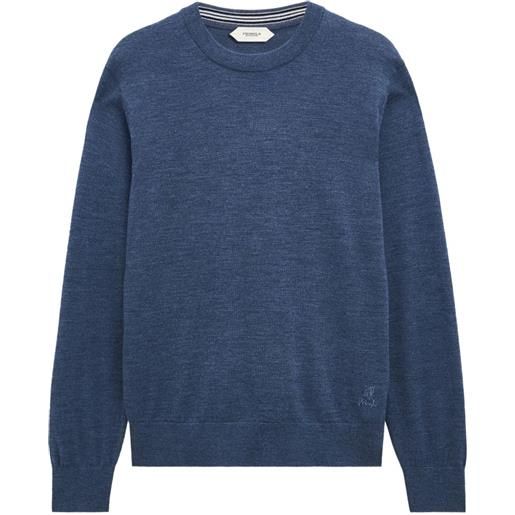 Pringle of Scotland crew neck merino wool sweater - blu