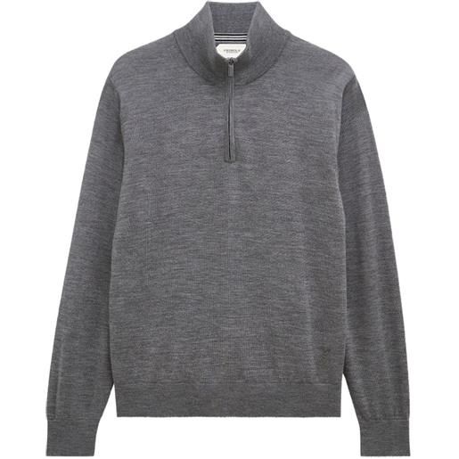 Pringle of Scotland quarter-zip merino wool sweater - grigio