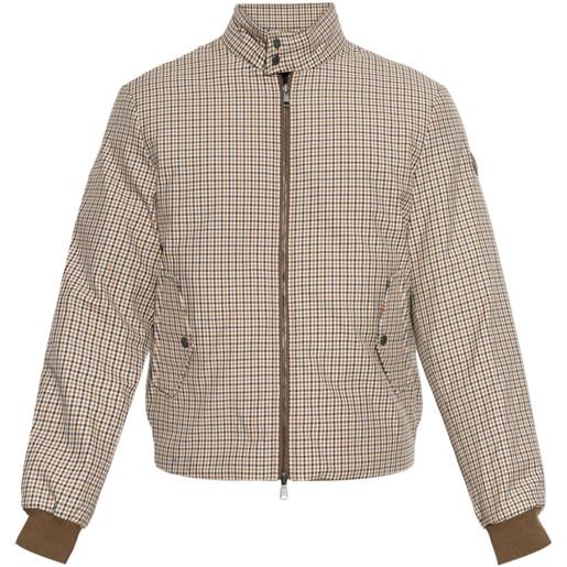 Moncler piumino reversibile almogordo a quadri - toni neutri