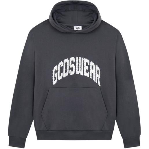 GCDS felpa con strass - grigio