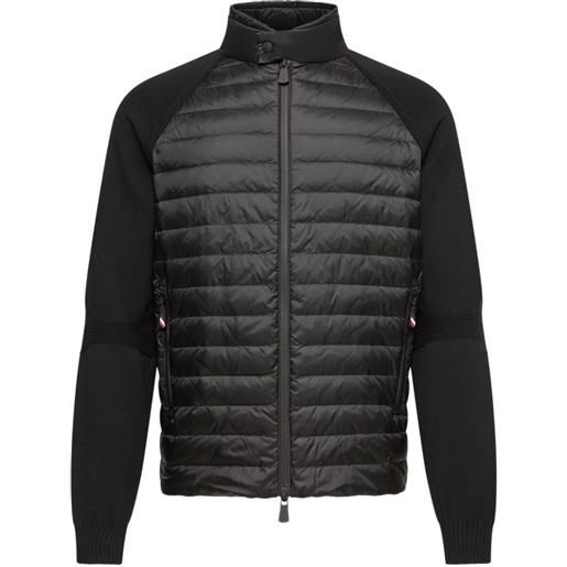 Moncler Grenoble giacca imbottita con zip - nero