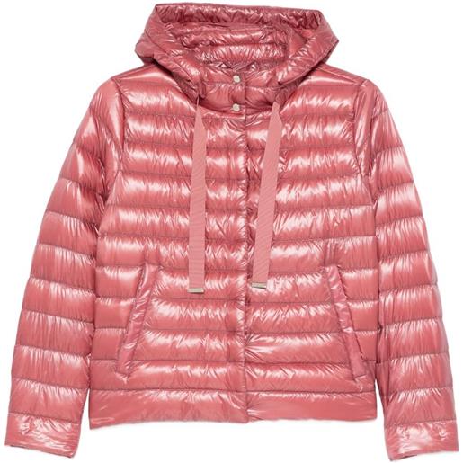 Herno giacca trapuntata con cappuccio - rosa
