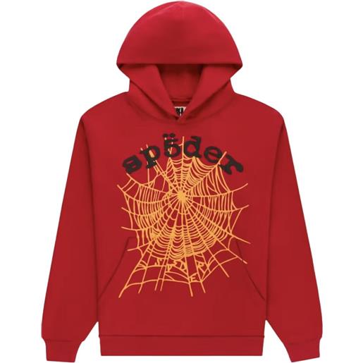 SP5DER felpa con cappuccio og web v2 - rosso
