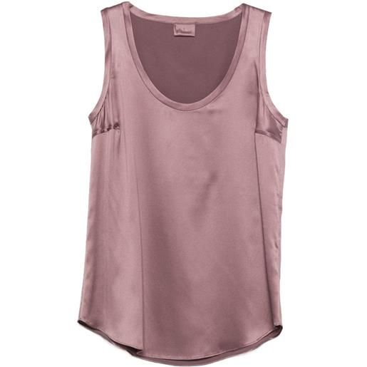 Brunello Cucinelli canotta con scollo ampio - viola