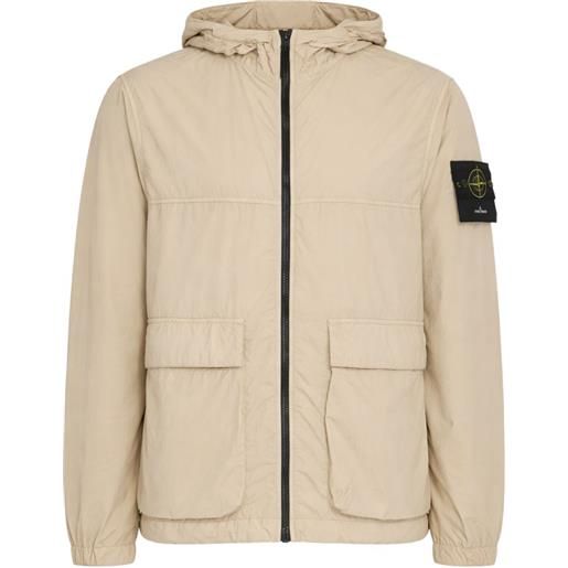 Stone Island giacca con cappuccio e tasca - toni neutri