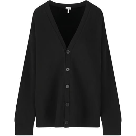 LOEWE cardigan in maglia con bottoni - nero