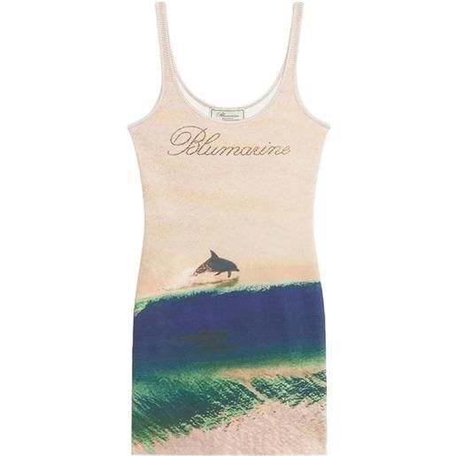 Blumarine abito a coste - toni neutri