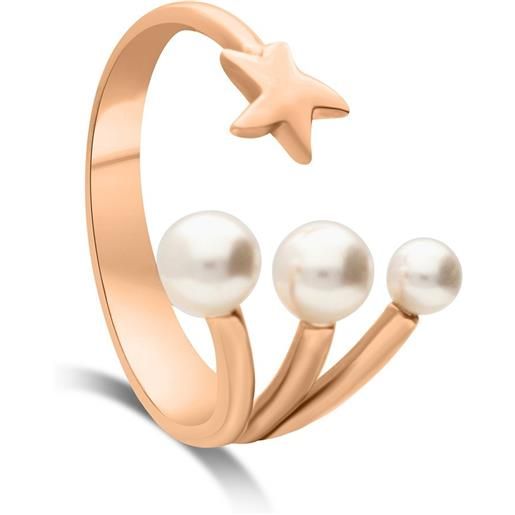 Aka Gioielli Collana Stelline Donna In Argento 925 Rodiato Con Smalti Rossi - Fatto In Italia, Regolabile 42-45 Cm