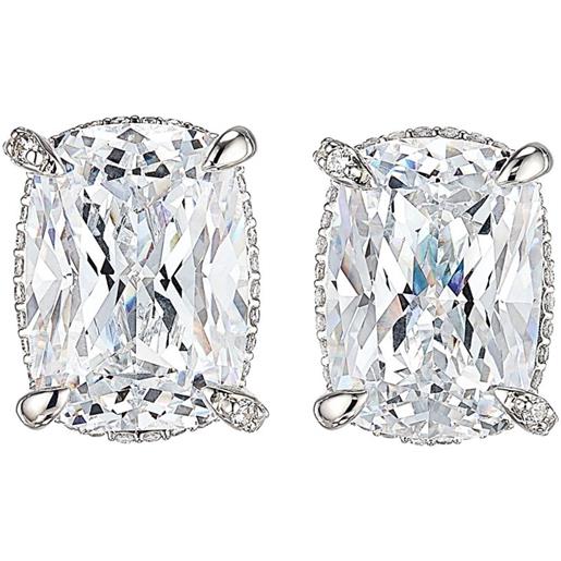 Anabela Chan orecchini in oro bianco 18kt con diamanti - argento