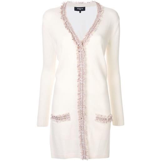 Paule Ka cardigan con frange - bianco