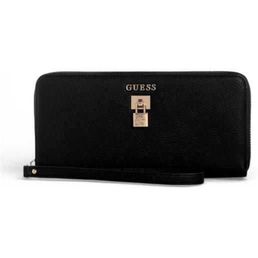 Guess yesba slg large zip around portafogli black