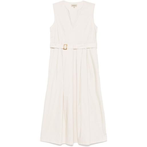 Woolrich abito midi con cintura - toni neutri