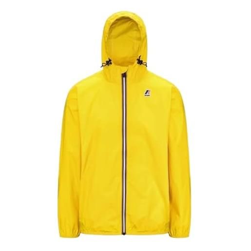 K-Way giacca modello le vrai 4.0 claude realizzata in nylon impermeabile, dalla vestibilità morbida, colore yellow dk s