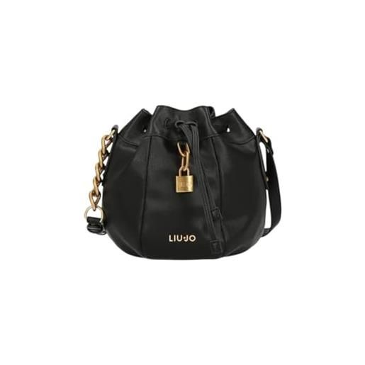 Liu Jo borsa a tracolla a secchiello aa5070e0033 nero