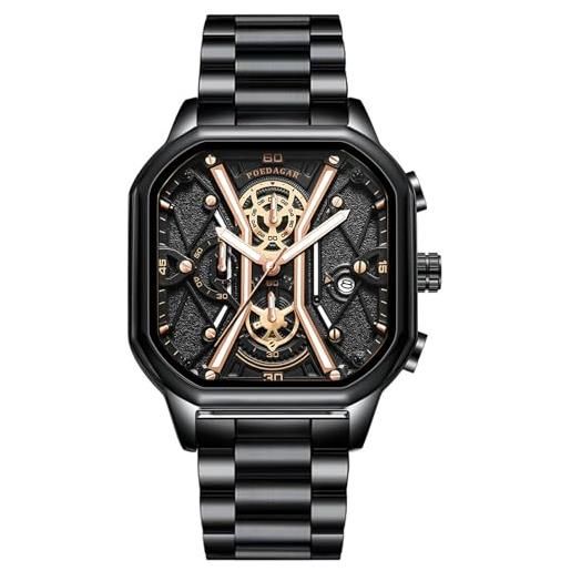 Hugo - Orologio da uomo in pelle nera 1530263