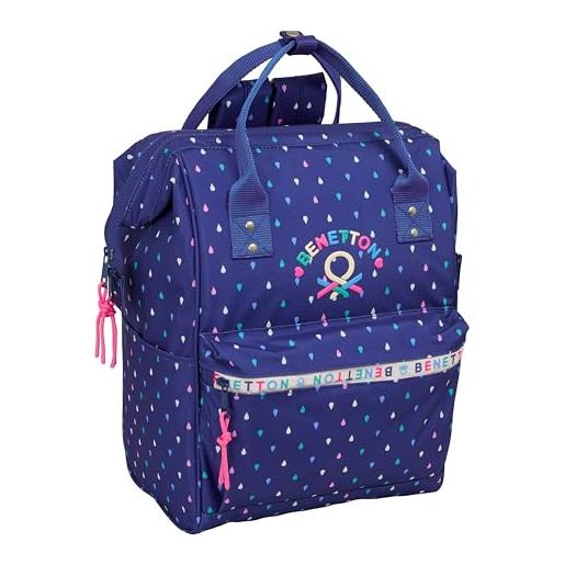 Fourre-tout benetton damero blue marine 7 x 20 x 7 cm 27 pièces