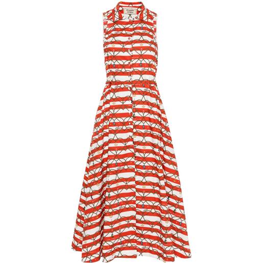 alessandro enriquez abito a righe - rosso