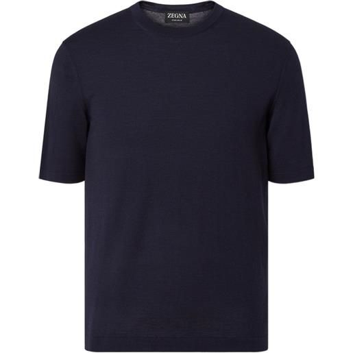 Zegna t-shirt girocollo - blu