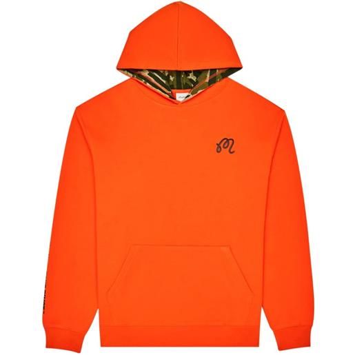 Malbon Golf felpa con cappuccio e logo - arancione
