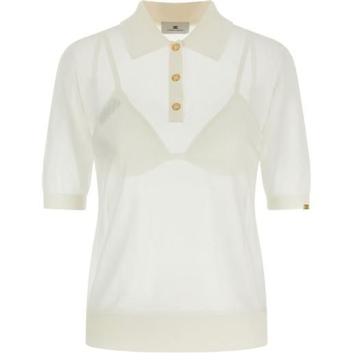 Elisabetta Franchi set con polo - bianco