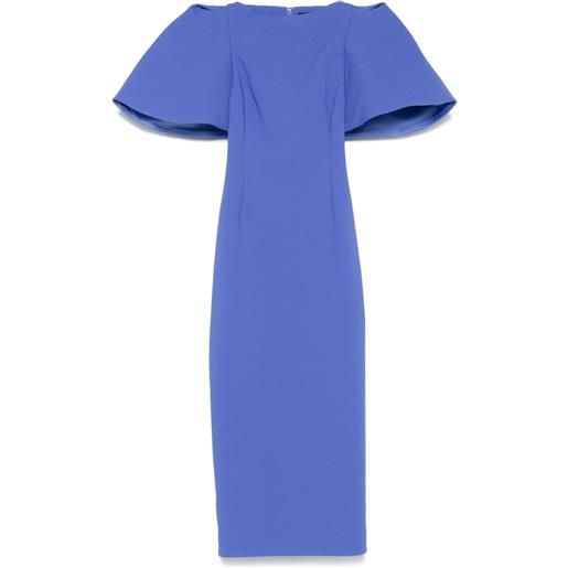 Solace London abito midi lora - blu