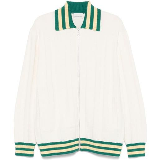 Drôle De Monsieur giacca le cardigan après-sport - bianco