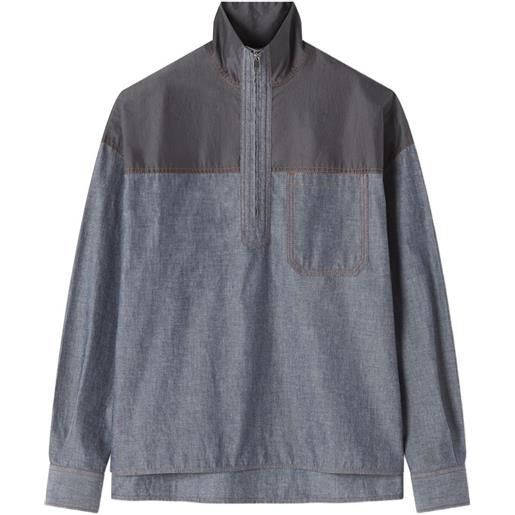Lanvin t-shirt con taschino - blu