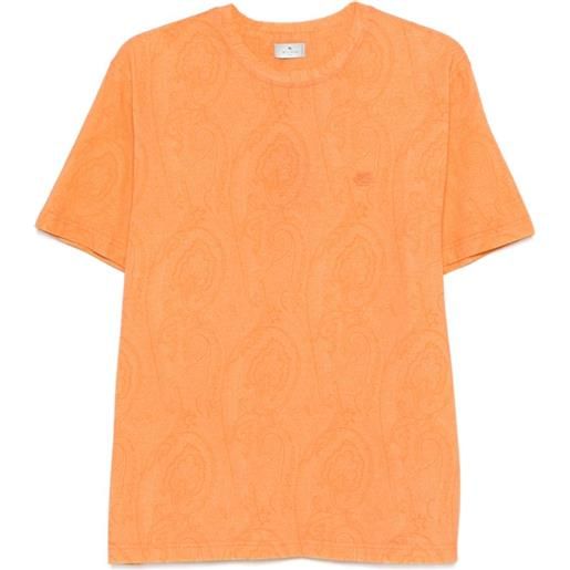 ETRO t-shirt con stampa paisley - arancione
