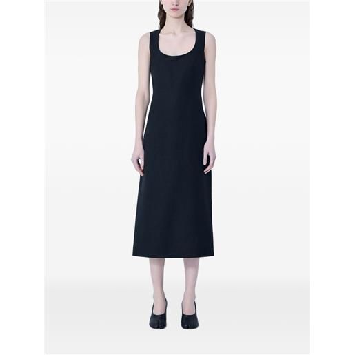 Jacquemus abito midi tablier - nero