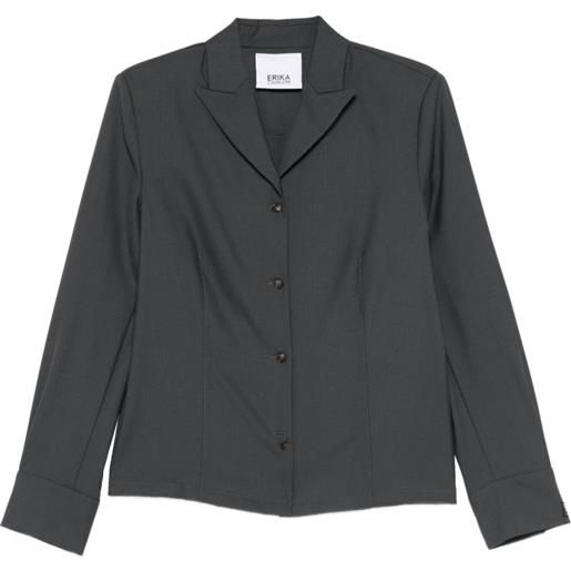 Erika Cavallini blazer con bottoni - grigio